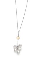 Collier Bliss Femme in Or blanc Perla K23077